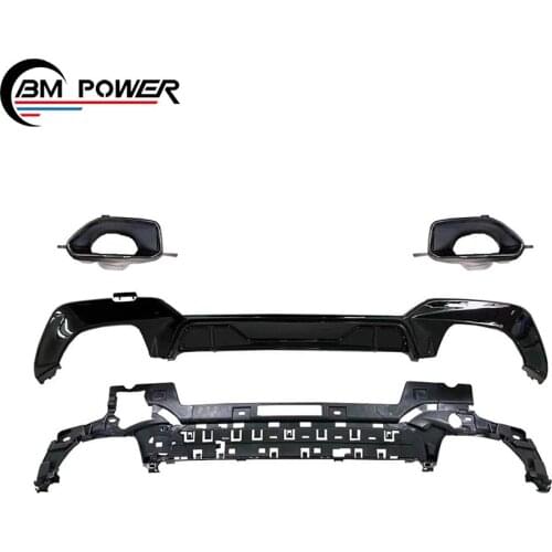 Automotive Body Parts For 3 Series G20 G28 340 Rear Diffuser Auto Exhaust End Muffler Performance Tail Pipe Tips