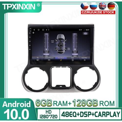 128G Android 10 For Jeep grand wrangler 2011-2016 Car GPS Navigation Radio Player Car Multimedia Player Head Unit Tape Recorder