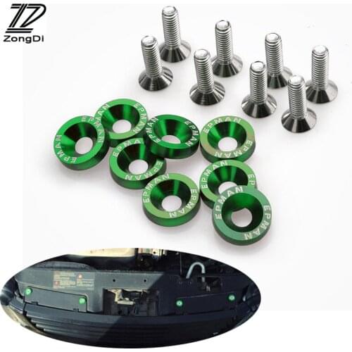 ZD Car Styling Modified Screw Gaskets 6 Colors For Kia Rio 3 Ceed Toyota Corolla 2008 Avensis C-HR RAV4 Mazda 3 6 Accessories