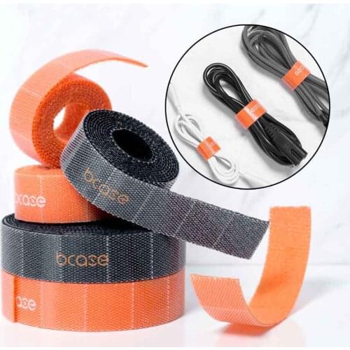 Bcase Tear-off Velcro Easy To Use Easy To Store PP Hook Material Storage Wire Suitable for Office Car Study 1M 3M