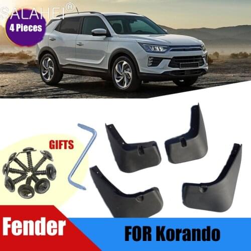 For SsangYong Korando 4 PCS/set Car Mudflaps Fender Mud Guard Splash Flaps Mudguards Auto Accessories Interior Fender Styling