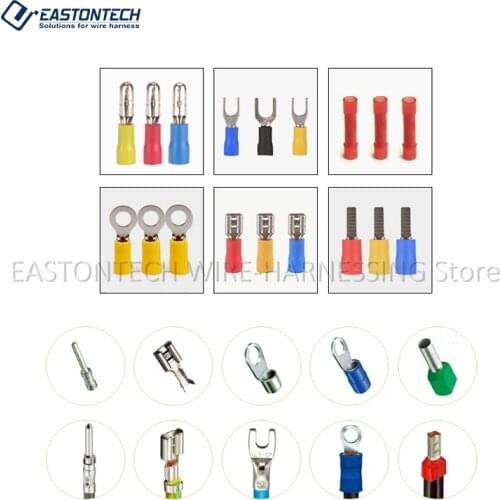 EASTONTECH EW-0002 Pneumatic Air Power Terminal Crimping Die Ferrules or Males or Females Receptacles Applicator