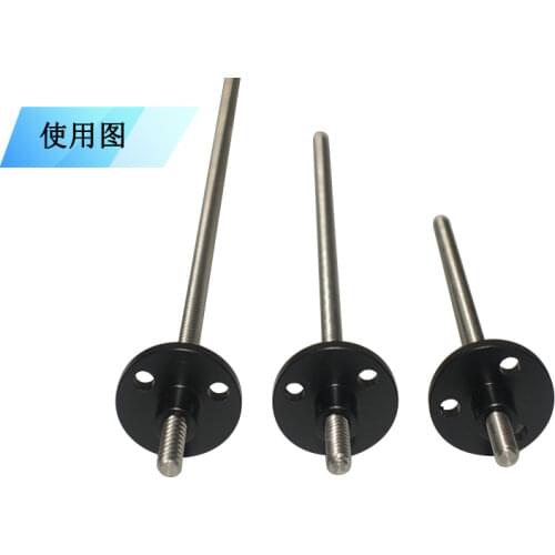 T3.5 3.5mm 200- 300mm length picth 1mm lead 304 stainless steel trapezoidal screw with POM nut 1set