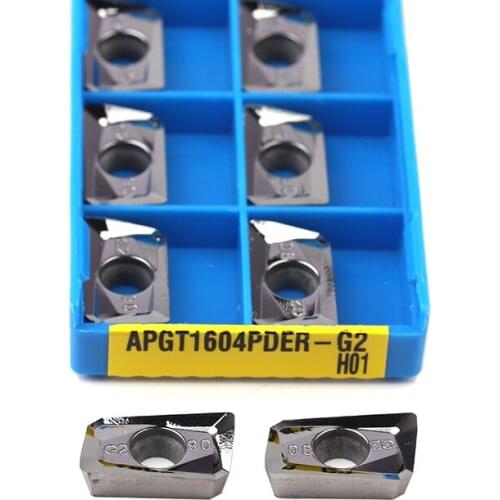 APGT1135PEDFR G2 H01 APGT1604PDFR G2 H01 Carbide Inserts Milling Blades CNC Metal Lathe Tools Blade Used For Aluminum Processing