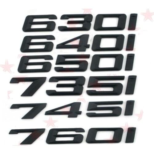 Lastest Design 630i 640i 650i 735i 745i 760i car Emblem car rear sticker for BMW 6 7 series E38 E63 E64 F01 F12