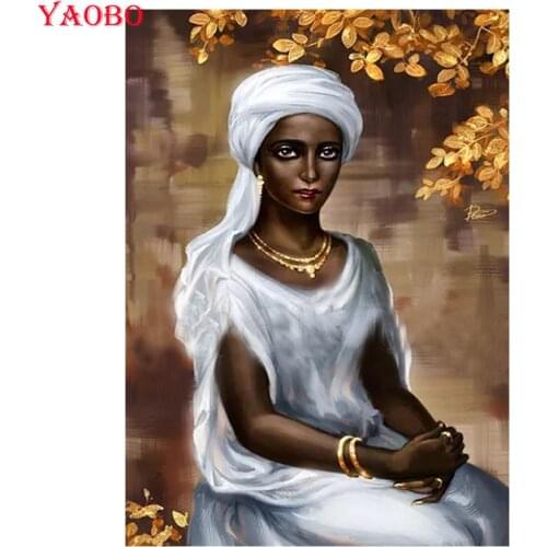 NEW Square Full Diamond Mosaic African woman Diamond Painting 5d Diamond Embroidery Full Display Picture Of Rhinestone Beadwork