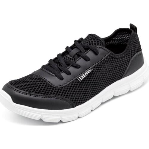 New Men Summer Casual Shoes Woman Breathable Large Size Outdoor Sports Shoes Beach Shoes Couple Mesh Gray Tenis Masculino 35-48