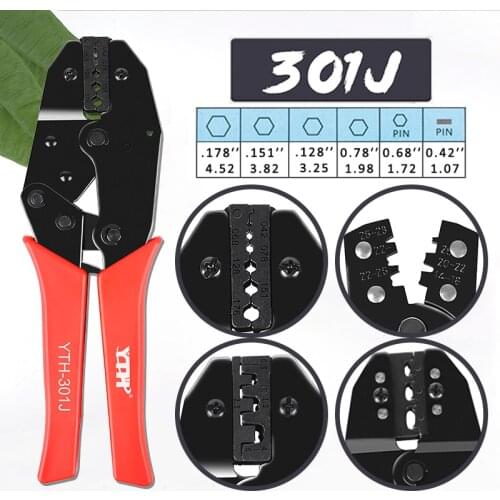 YTH Terminal clamp Cable tool nippers SMC hex Coating Crimping Pliers FOR RG179 RG174 RG316 SMA SMB MCX TNC Crimper hand tools