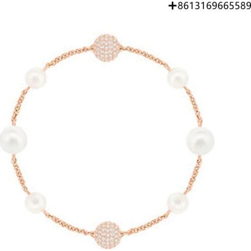 HERO Original High Quality 1:1 SWA Pearl Plated Rose Gold Clasp Bracelet With Logo Envelope