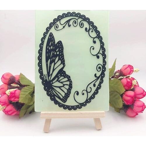 PANFELOU Pansy dish Embossing folders Plastic For Scrapbooking DIY Template Fondant Cake Photo Album Card Making