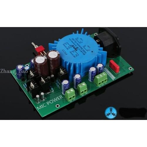 Dual Voltage Regulator Adjust Power Supply Board For Preamp DAC AMP Microphone 220V Input Dual 15V Can Adjust +5V+48V Output