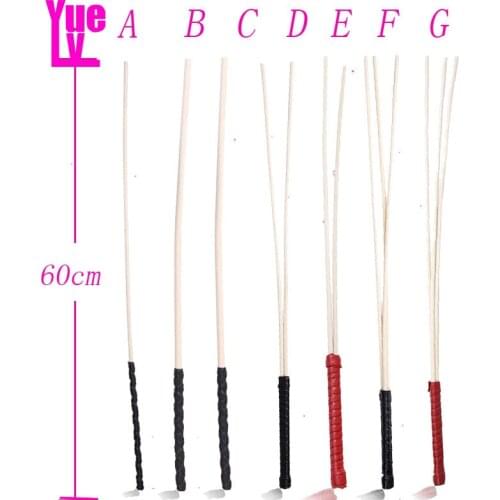 YUELV 60CM BDSM Natural Rattan Toughness Sex Whip Spank Flogger Paddle Fetish Bondage Lash Adult Game Sex Toys For Couples