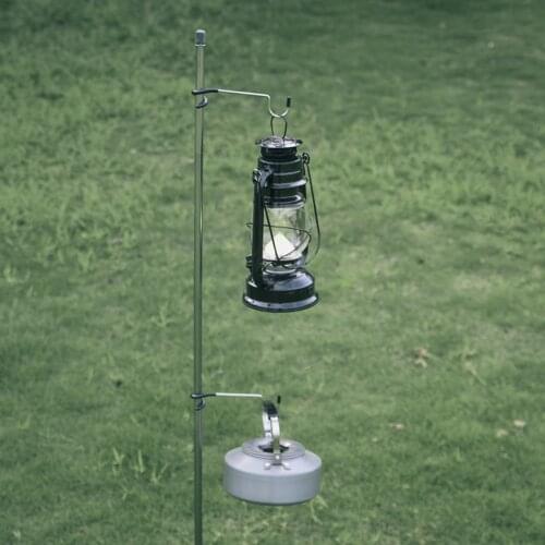 Portable Aluminum Alloy Tent Pole Post Lamp Holder Hook Camping Equipment Outdoor Hunting Fishing Lantern Hanger