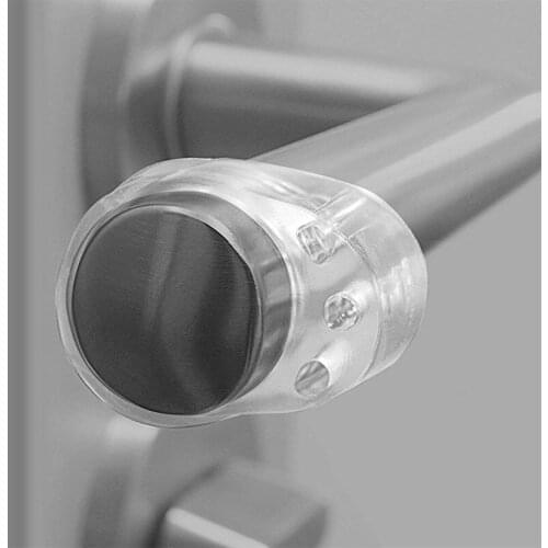 4pcs Door Stopper Transparent Silica Gel Door Handle Buffer Baby Safety Children Protection Shockproof Pad Furniture Protective