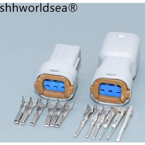 Shhworldsea 6 Pin Automotive Grey Plug Waterproof Harness Male Female Connector For Land Rover Range Rover Volvo Door Handles