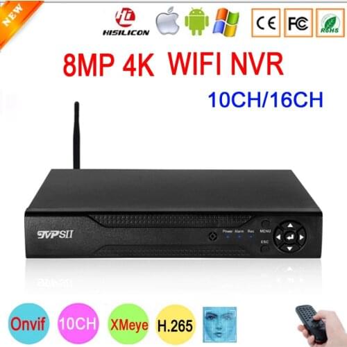 12V 3A Hi3536D XMeye Audio H.265+ 5mp 16CH 16 Channel 9CH 9 Channel Face Detection Onvif IP CCTV WIFI DVR NVR Video Recorder