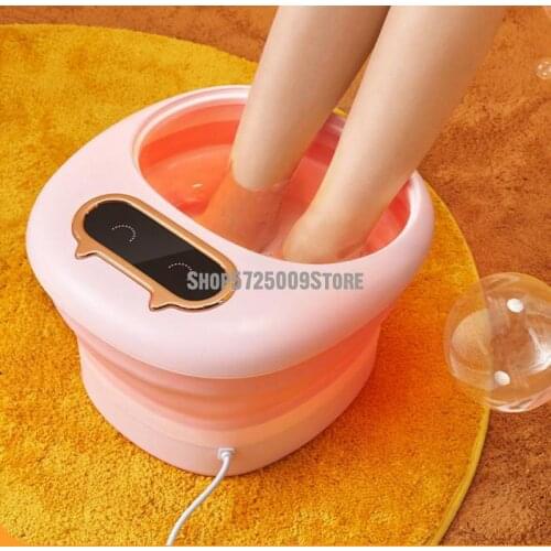 Foldable foot bath cute pet wind portable folding foot bath household massage footbath electric heating constant temperature