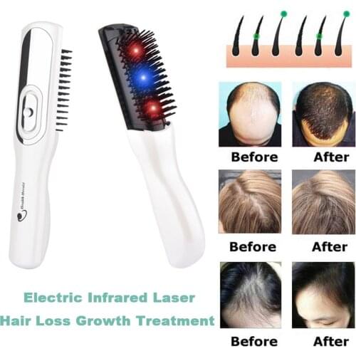 Hair Growth Care Treatment Tool Laser Massage Comb Hair Massager Device Comb Hair Brush Grow Laser Anti Hair Loss Therapy