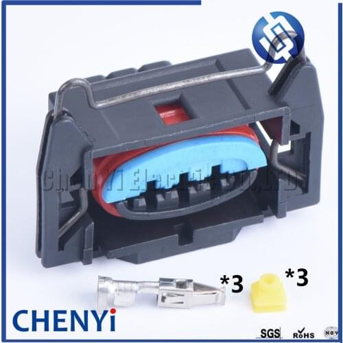 1 set 3 pin car waterproof auto connecto (3.5)female ECU plug kit connector EDIS Coil Pack Connector Socket For Ford Honda