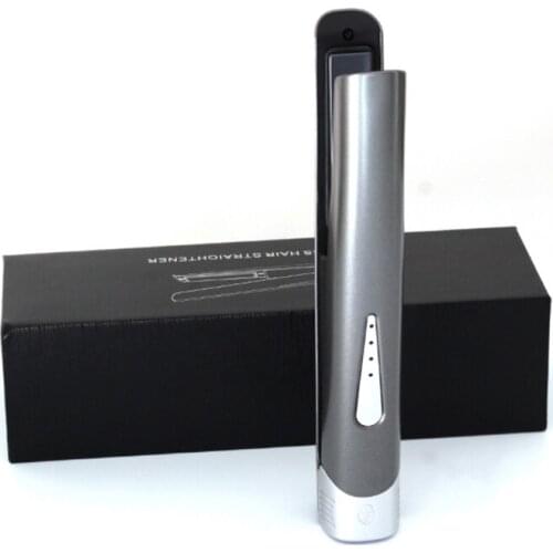 HA-Life Hair Straightener Curler 2 in 1 Travel Cordless Mini Flat Iron Styler Wireless USB Charging Hair Curling Iron Portable