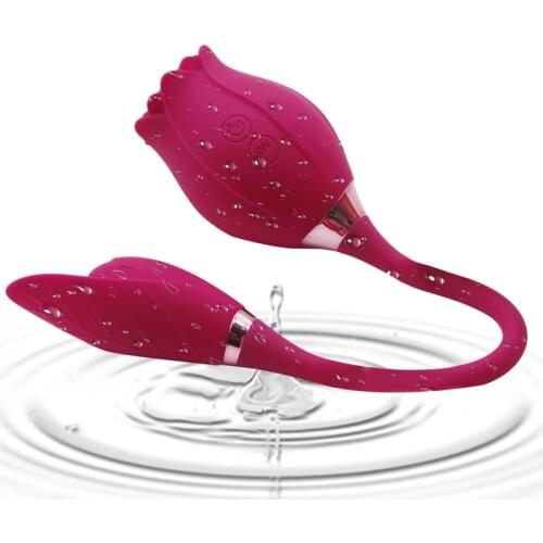 Rose Shape Vagina Sucking Vibrator Female Clit Nipple Vaginal Sucker Clitoris Stimulation Sex Toys for Women Adults