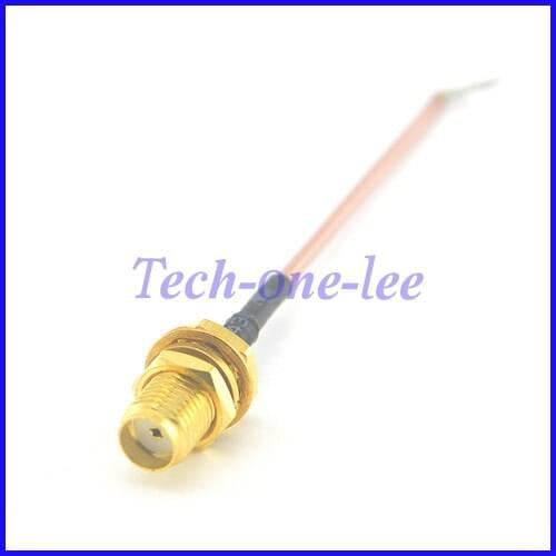 10pcs/lot SMA Female Jack Adapter Connector DIY Wifi Router Cable 72mm Extension pigtail cable RG178