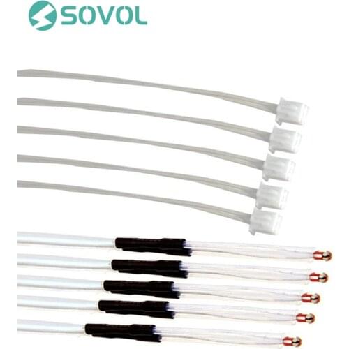 2/5/10 Pcs/lot 100K ohm NTC 3950 Thermistor with Cable Temperature Sensor RepRap Extruder for 3D Printer Mend Hot bed or Heatbed