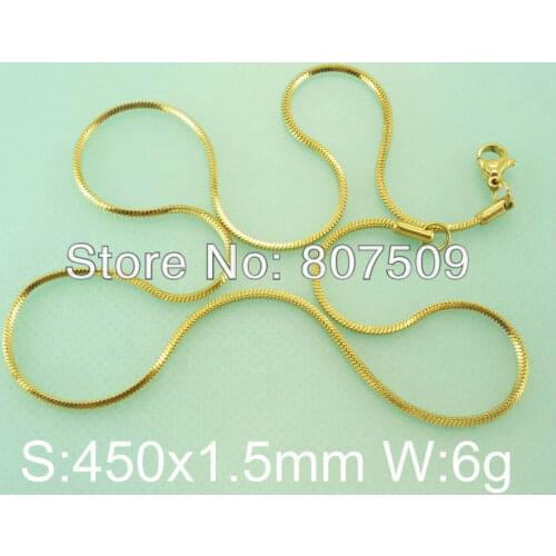 Gold Color Accessories Wholesale Stainless Steel Vintage Jewelry Fashion Chain Necklace Hot Selling NC94222