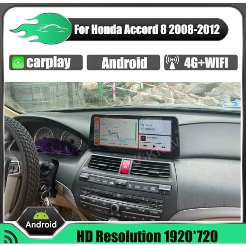 Android Radio with screen For Honda Accord 8 2008-2012 Car touch Screen GPS Audio Stereo receiver Multimedia Player Head unit