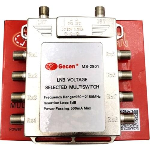 Selected Multiswitch MS-2801 Antenna Signal Divider Branch 2-in 8-out Switcher