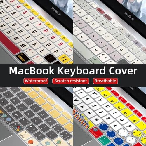 US Version Macbook Air 13 Pro Keyboard Cover Apple Laptop with Touch Bar Soft Silicon Keyboard Skin Sticker 2020 A2337