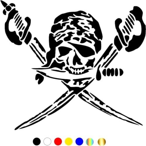 CS-10575# Vinyl Decal Pirate Car Sticker Waterproof Auto Decors on Truck Bumper Rear Window