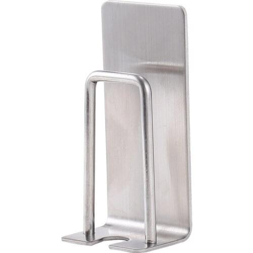 Toothbrush holder, mouthwash cup holder, bathroom, simple stainless steel perforated toothbrush holder, toothbrush Hook Holder