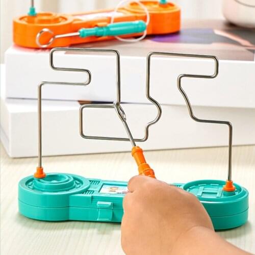 Kids Collision Electric Shock Toy Education Electric Touch Maze Game Party Funny Game Science Experiment Toys for Children jogos