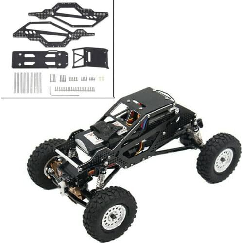 Alloy Body Shell Chassis Frame DIY Upgrade Kit for Axial SCX24 90081 1/24 RC Car
