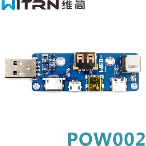 WITRN-POW002 multi-port multi-function USB adapter board MicroUSB TYPE-C DC PD