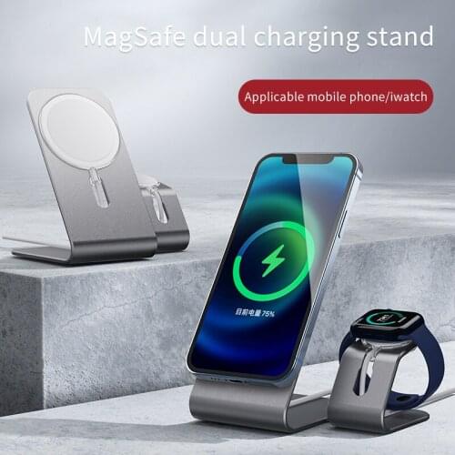 Mobile Phone Bracket Charger Stand For iPhone 12 Mini Pro Max Magsafing Wireless Chargers Bracket Desk Charging Base Dock Holder