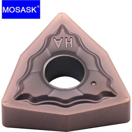 MOSASK WNMG 10PCS 0804 04 08 HA ZM30 Stainless Steel Processing CNC Lathe Machining Tungsten Solid Carbide Inserts