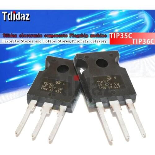 5PCS TIP35C TIP36C TIP142 TIP147 TIP2955 TIP3055 TO-247 TO247 New and Original IC Chipset