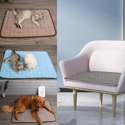 Dog Cooling Mat Summer Dog Bed Pad Cat Blanket Breathable Pet Ice Pad Sofa Product Pet Mats For Small Medium Large Accessories
