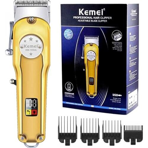 Original cord cordless barber shop professional hair clipper electric hair trimmer for men metal shell pro haircut machine