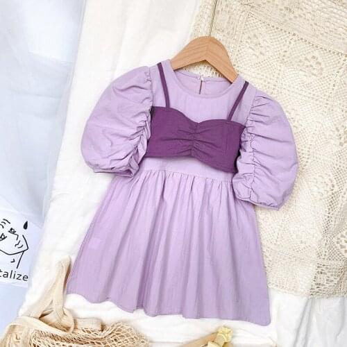 Dresses For Girls 2021 Baby Girls Summer Clothes Children Princess Dress Flying Sleeve Girls Dresses Toddlers Kids Vestidos