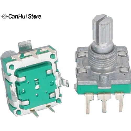 5 stücke 360 Grad Rotary Encoder Schalter EC16 Encoder Audio Codierung 5Pin Griff Lange 15 MM/20 MM push- schalter Encoder Schal