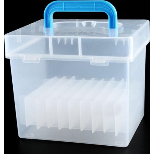 Transparent 60/80-Slots Portable Waterproof Moistureproof Markers Pens Storage Box Case for Mark Pens Home office Desk Organizer
