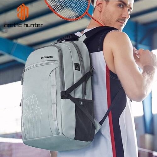ARCTIC HUNTER Fashion Men Backpack USB Charging Male 15.6 In Laptop Backpacks Large Capacity movement Travel Bag Water Repellent