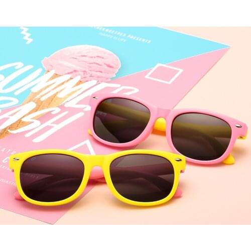 Female Baby Children Sunglasses Silicone Safety Glasses Baby Glasses Goggles Fashion Children Adults Women Polarized Sunglasses