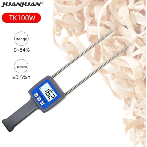 TK100W Professional Wood Sawdust Powder Hay Bale Peat Moisture Meter Hygrometer 20%off