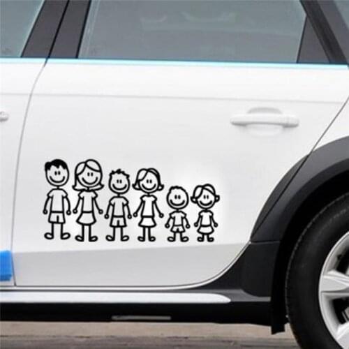 Viny Decal Car Stick Figure DIY Adhesive Window Car Stickers Custom Family Member Waterproof Auto Sticker
