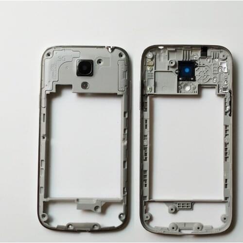 Middle Plate Frame Bezel Housing+Buttons Repair For Samsung Galaxy S4 mini gt-i9195 i9190 i9192 i9195 Replacement Parts silver