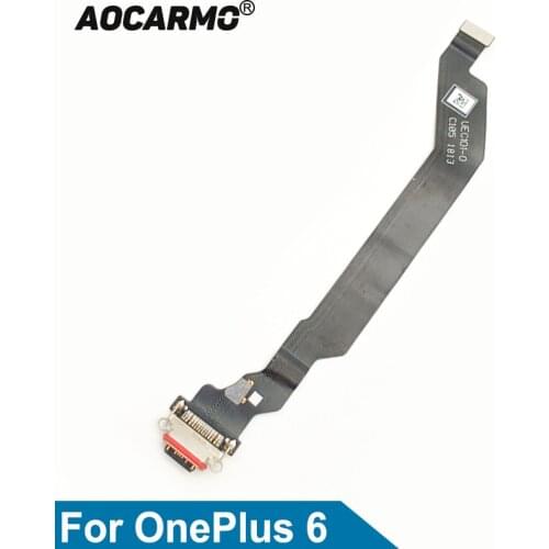 Aocarmo Type-C USB Charger Dock Charging Port Connector Flex Cable For OnePlus 6 A6000
